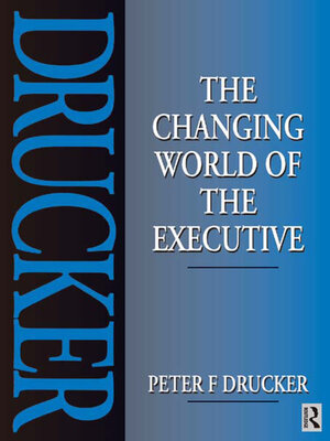 cover image of The Changing World of the Executive